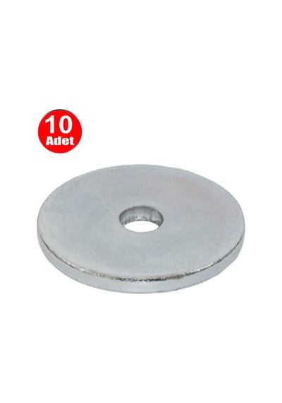 55mm Büyük Kalın Demir Pul Galvanizli Şase Vida Civata Pulu -10 Adet Civata Diğer