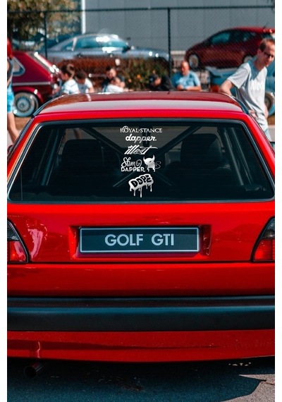 Oto Arka Cam Sticker İngilizce Model 77 40 20 Cm
