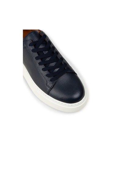 Deery Erkek Hakiki Deri Lacivert Sneaker Ayakkabı - 04651mlcve01