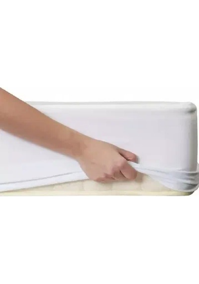Altın Karma 60 X 120 Cm Çocuk Bebek Fitted Alez Sıvı Geçirmez Beyaz