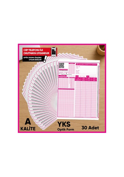 Kpss Gy-gk Deneme Sınavları İçin 30 Adet Optik Form