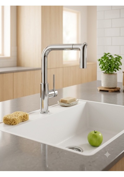 Banyo Natural Narvi Krom Spiralli Evye Bataryası B-022 Gri