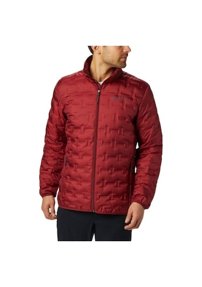 Columbia Wo0955-664 Delta Ridge Down Jacket Erkek Outdoor Polar WO0955-664-R0766 Kırmızı