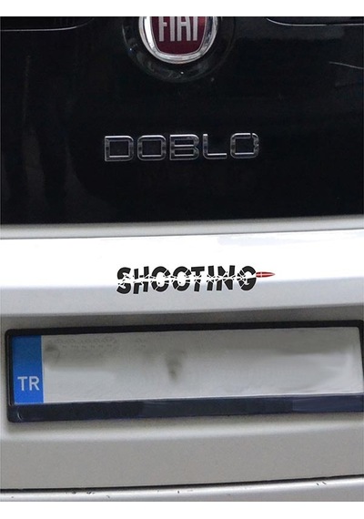Shootıng Folyo Etiket Siyah - 23 X 4 Cm