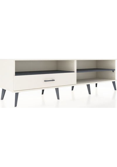 Hyperion Tv Ünitesi 2 Raflı Tek Çekmeceli 176x44x51 Aytaşı-antrasit/aytaşı Antrasıt/aytası Hyperion Tv Ünitesi 2 Raflı Tek Çekmeceli 176x44x51 Aytaşı-antrasit/aytaşı Antrasıt/aytası
