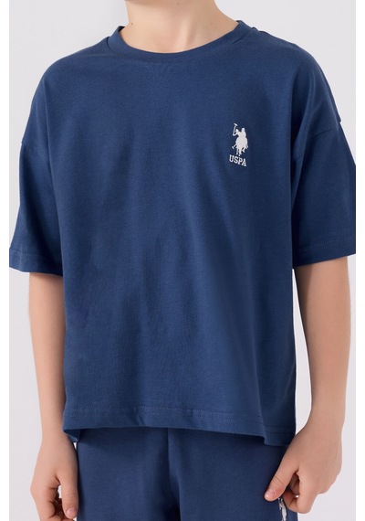 U.S. Polo Assn.  Erkek Çocuk Lacivert Bermuda Takım Lacivert