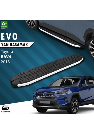 S-dizayn Toyota Rav 4 5 Evo Aluminyum Yan Basamak 173 Cm 2018 Üzeri