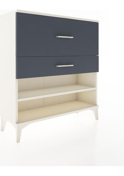Arges Şifonyer Tek Raflı 2 Çekmeceli 88x30x96 Aytaşı-antrasit Aytaşı