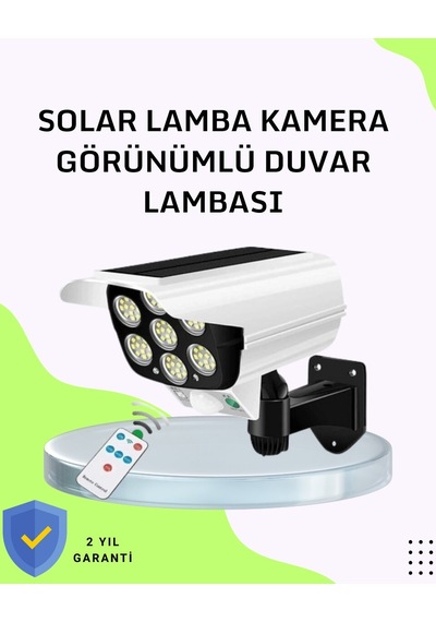 3 Modlu Güneş Paneli Aydınlatmalı Dış Mekan Güvenlik Işığı - Ip65 Su Geçirmez Pır Sensörlü Renkli