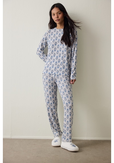 Penti Çiçekli Tea Time Termal Etkili Pijama Altı