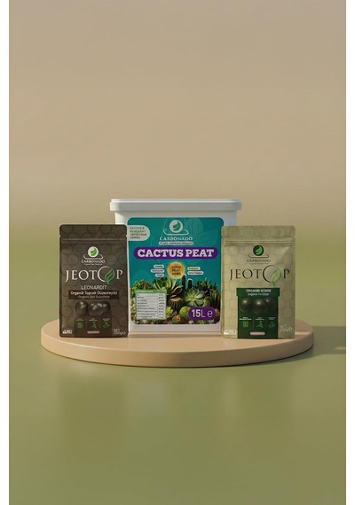 Cactus Peat 15 L 1 Adet + Jeotop Leonardit Ve Organik Gübre Paketi Diğer