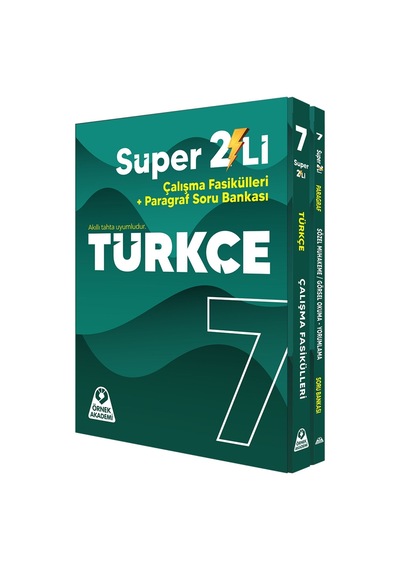 7. Sınıf Süper İkili Türkçe Seti Örnek Akademi