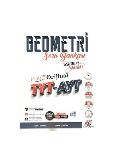 2025 Orijinal Yayınları Tyt Ayt Geometri Mikro Soru Bankası