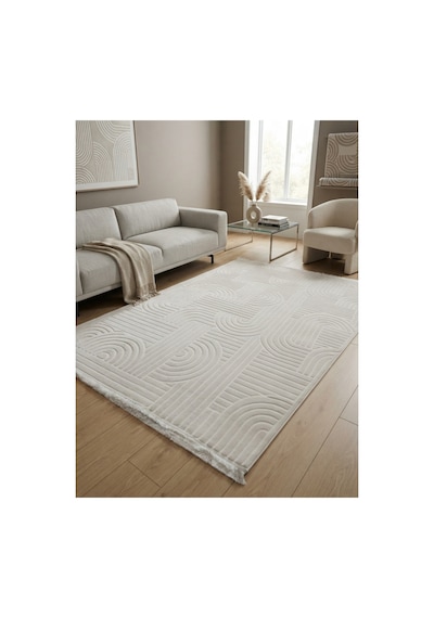 Duru Halı Viona Serisi Akrilik İplik Dokuma 160x230 4m2 Halı Krem