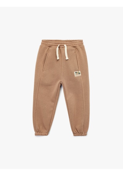 Koton Beli Bağlamalı Basic Jogger Eşofman Altı Kahverengi 6wmb40077tk Kahve