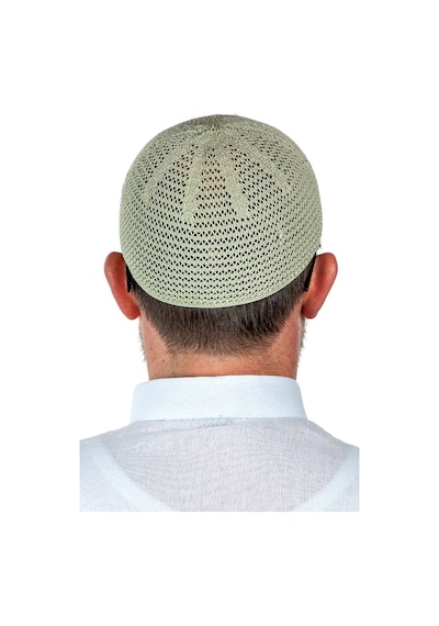 Lüks Çelik Örme Namaz Takkesi Fıstıkyeşili 1 Adet