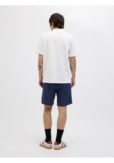 Jack & Jones Jjeaustın Zıp Polo Ss Noos White White