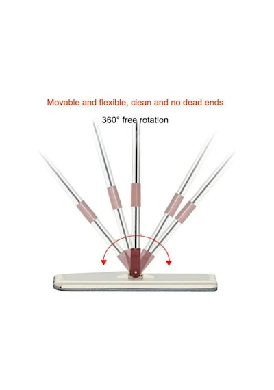 Spin Mop Tablet Mop Krem 5 L + Yedek Mop Bez 4 Adet