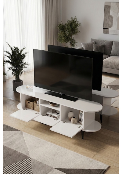 Mira Mavi Tv Sehpası Suntalam 160x35 Cm