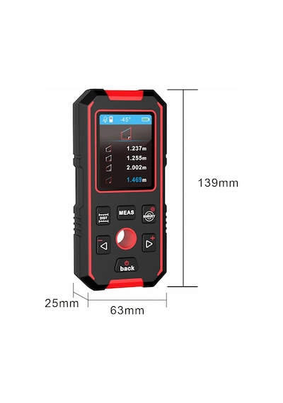 Noyafa Nf-518s Duvar Tarayıcı Lazer Uzaklık Ölçer Ahşap Ac Canlı Tell Nf-518s -1/0 Bar