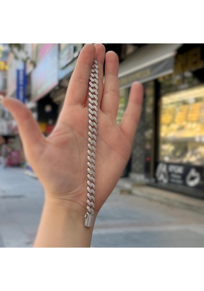 Gümüş 1 Cm Genişlik Taşlı Gurmet Bileklik Dy198v1 Diğer