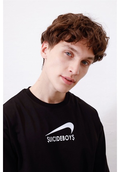 Flood Of Style Unisex Suicedeboys Siyah Tshirt