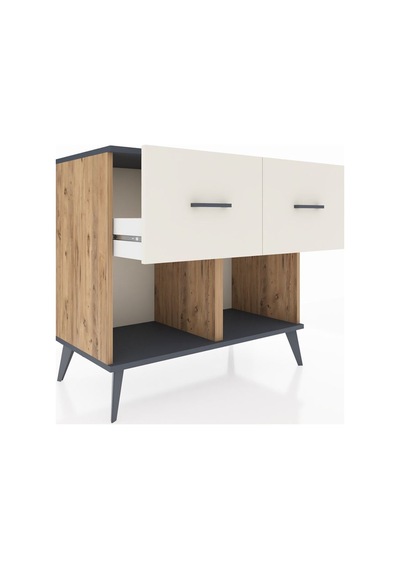 Hyperion Şifonyer 2 Çekmeceli 88x44x80 Çam-antrasit/aytaşı Antrasit/aytaşı Hyperion Şifonyer 2 Çekmeceli 88x44x80 Çam-antrasit/aytaşı Antrasit/aytaşı