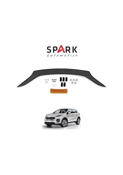 Kia Sportage 2016-2019 Yılları Arası Uyumlu Kaput Rüzgarlığı 4mm Siyah