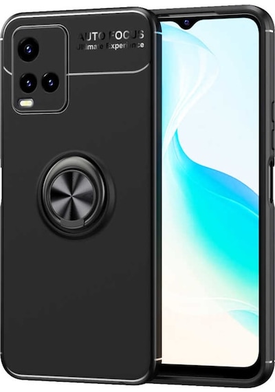 Vivo Y21S Kilif Lens Yüzüklü Miknatisli Silikon Kapak 534079277