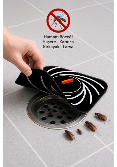 Siyah Renk Delikli Silikon Kötü Koku Önleyici Banyo Mutfak Lavabo Koku Önleyici Sızdırmaz Ped