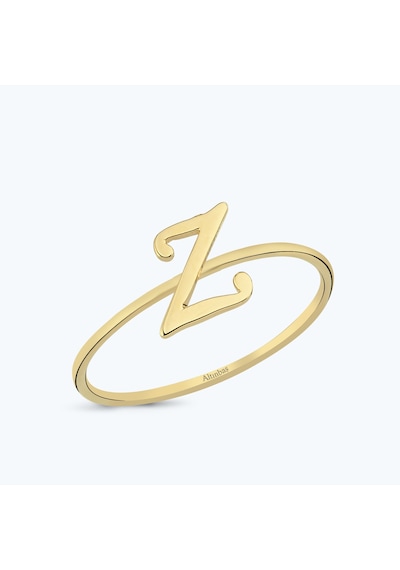 Altınbaş Altın Z Harfi Yüzük Zyzıntgk01-25295 Renkli