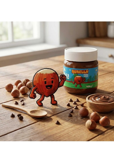 Burella Kakaolu Fındık Kreması %13 Fındık 400g