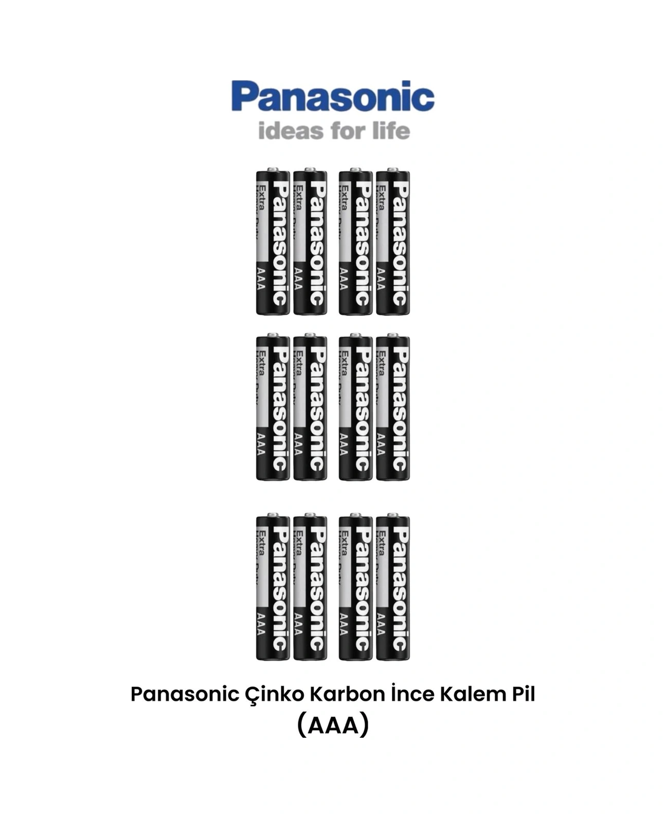Panasonic Aaa İnce Kalem Pil 12 Adet Kumanda Lamba Pili
