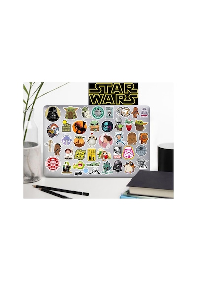 Star Wars Yıldız Savaşları Sticker Telefon Laptop Notebook Tablet Defter Matara Sticker Etiket 1