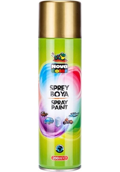 Nova Color Sprey Boya 200Ml Altın Nc-811