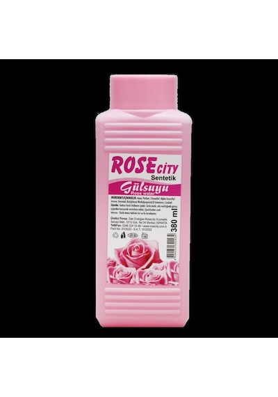 RoseCity Sentetik Gülsuyu 380ml Alana RoseCity Gül Kokulu 99lü Pempe Namaz Tesbih Hediye