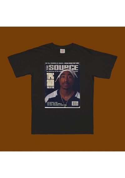 Tupac 01 T-shirt Siyah