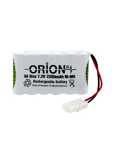 Orion AA 7.2 V 2200 mAh Tamiya Soketli Şarjlı Oyuncak Pili