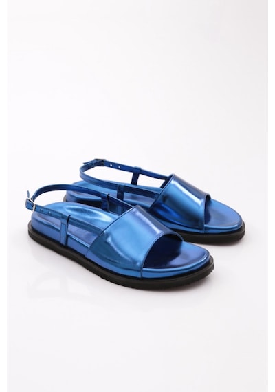 Dgn 3015 Kadin Kalin Bantli Sandalet 3015-2261-R13811 Saks Mavi Dgn 3015 Kadin Kalin Bantli Sandalet 3015-2261-R13811 Saks Mavi