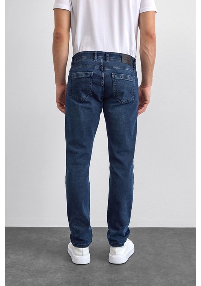 Backandbond Lacivert Slim Fit Denim Pantolon Çok Renkli