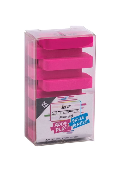 Serve Bold Double Steps 3lü Set Pembe N11.1064