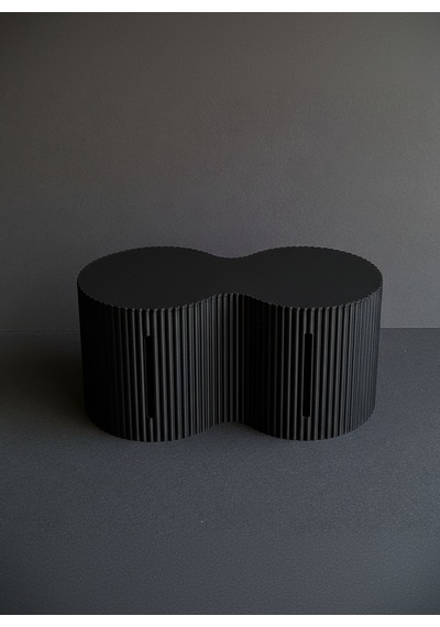 Dekoratif Tuvalet Kağıdı Kutusu 2 Li Rulo Kapasiteli Organizer -14x26x12 Cm Siyah