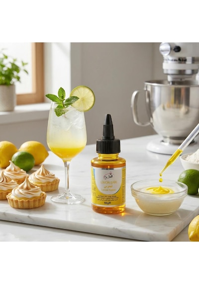 Su Bazlı Likit Gıda Boyası Limon Sarısı 60 Gr Pasta, Krema Ve İçecek Renklendirici