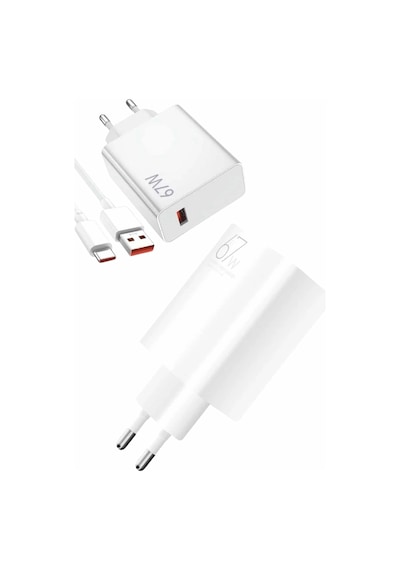 Beyaz Ultra Plus Hızlı Şarj Seti Şarj Adaptörü Ve Kablosu 67w