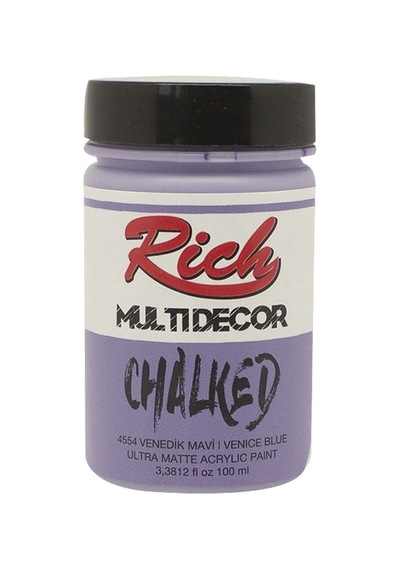 Rich Multidecor Chalked Akrilik Boya - 100Cc - Venedik Mavi - N:4