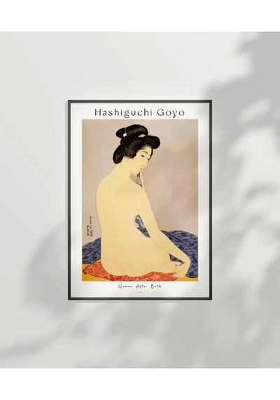 Çerçevesiz Poster Hashiguchi Goyo Banyodan Sonra Kadın
