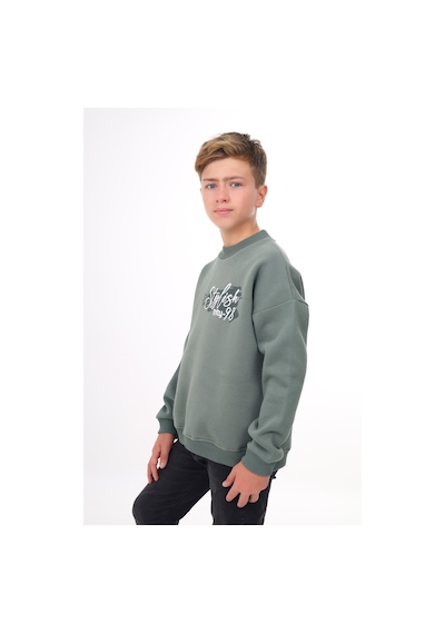 Toontoy Erkek Çocuk Baskılı Sweatshirt Yeşil