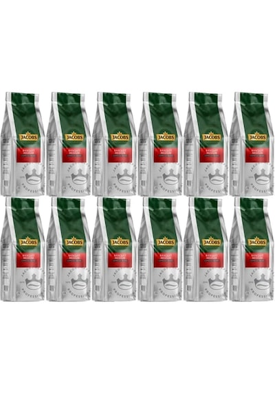 Jacobs Banquet Medium Çekirdek Kahve 1kg Espresso Beans Çekirdek Kahve 12'li