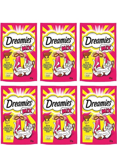 Dreamies Mix Sığırlı Peynirli Kedi Maması 60 Gr X 6 Adet
