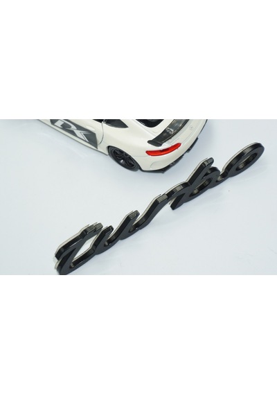 Dk Tuning Porsche Turbo Bagaj 3m 3d Siyah Abs Yazı Logo Amblem